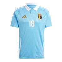 Maglia Calcio Belgio Orel Mangala #18 Seconda Divisa Europei 2024 Manica Corta